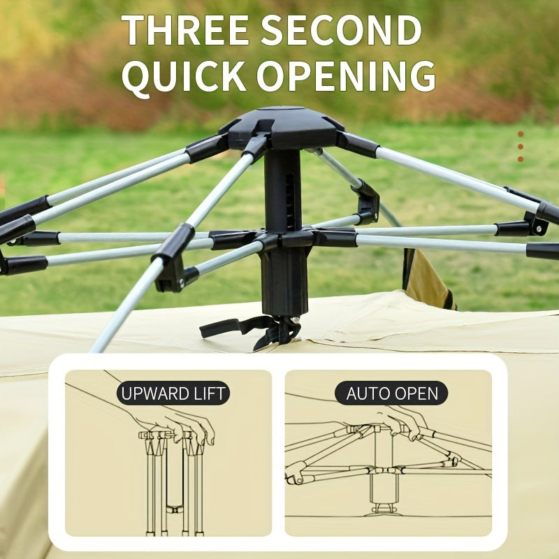 Woolpack 4-Person Family Tent – Quick Setup, Double-Layer, All-Season