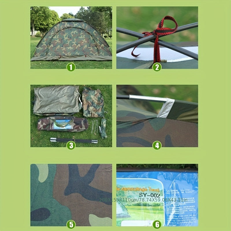 Woolpack 2-Person Camouflage Tent – Waterproof, Outdoor Camping