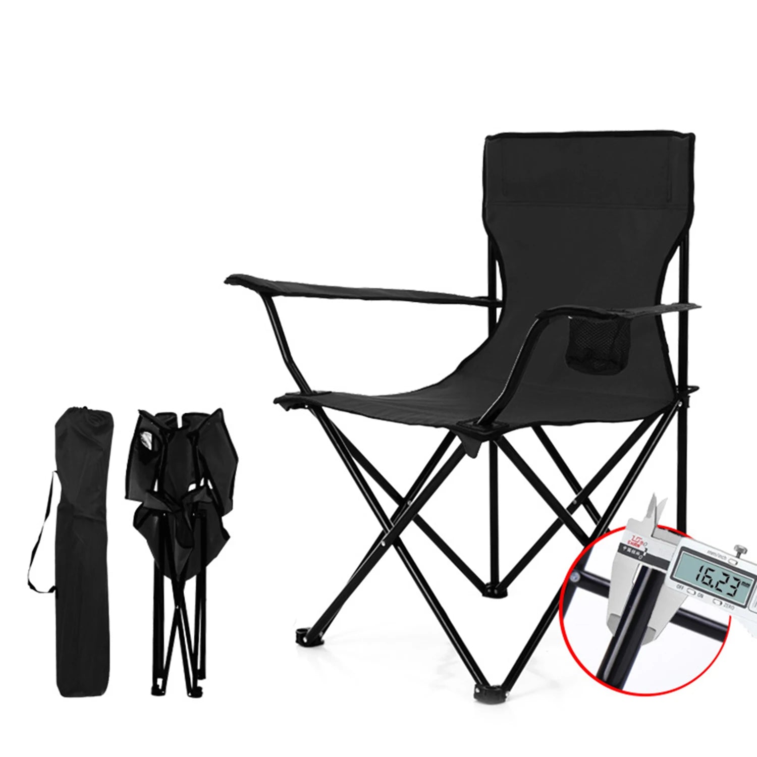 Woolpack Folding Camping Chair – Lightweight with Carry Bag
