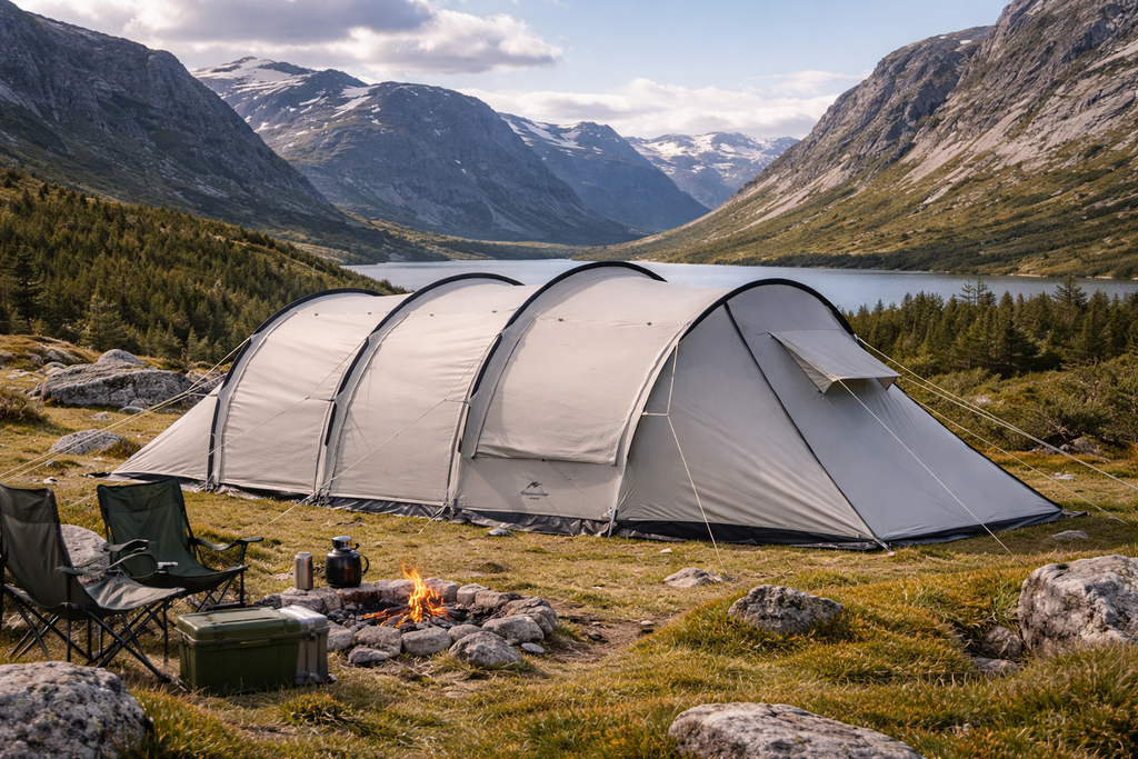 Woolpack Large Tunnel Camping Tent 5–8 Person