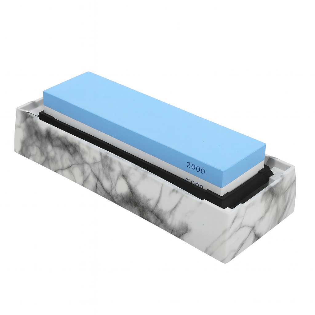 Woolpack Double-Sided Whetstone – Professional Knife Sharpening Stone (1000/3000/6000 Grit)