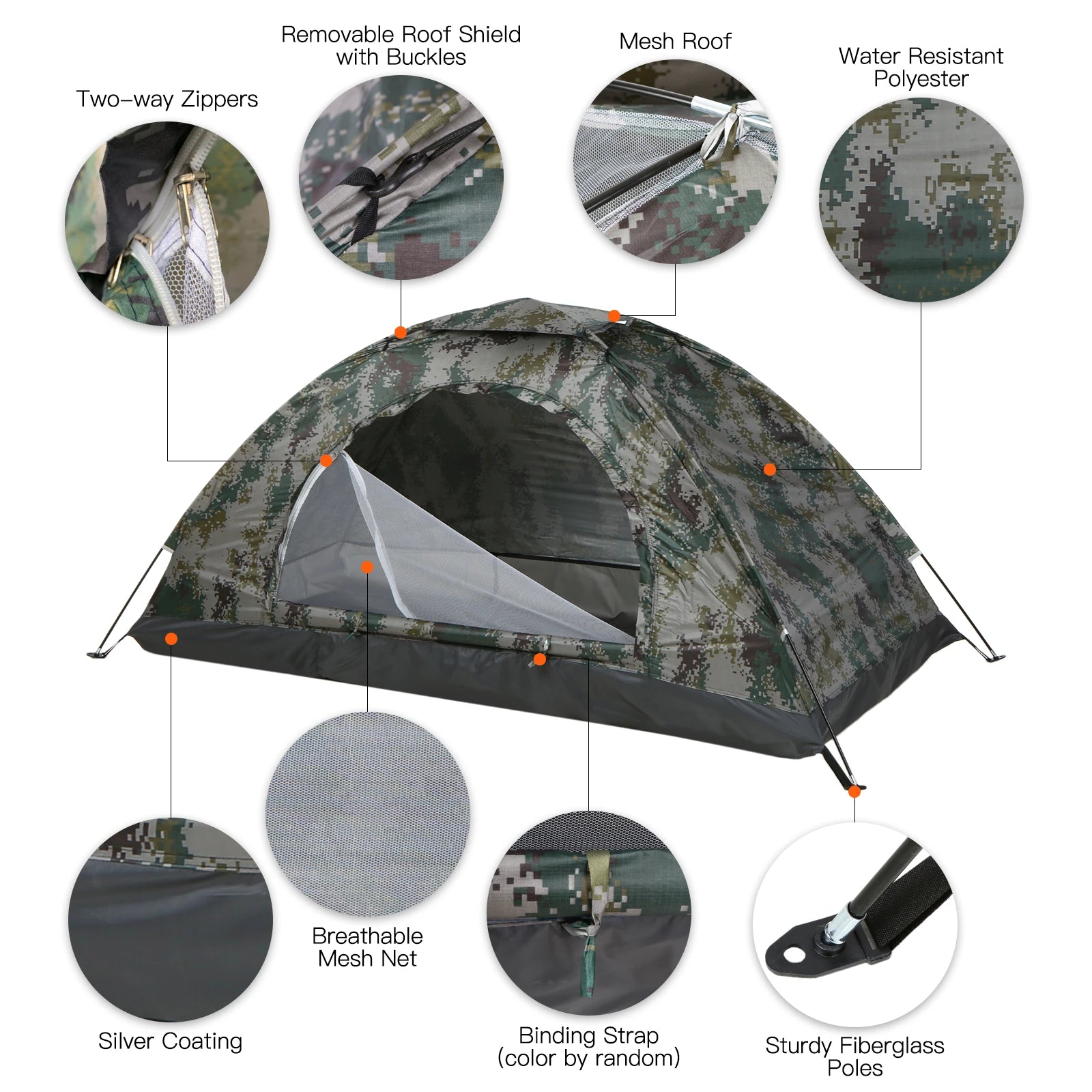 Woolpack Ultralight Trekking Tent – 1–2 Person, UPF 30+ UV Protection, Single-Layer Summer Shelter