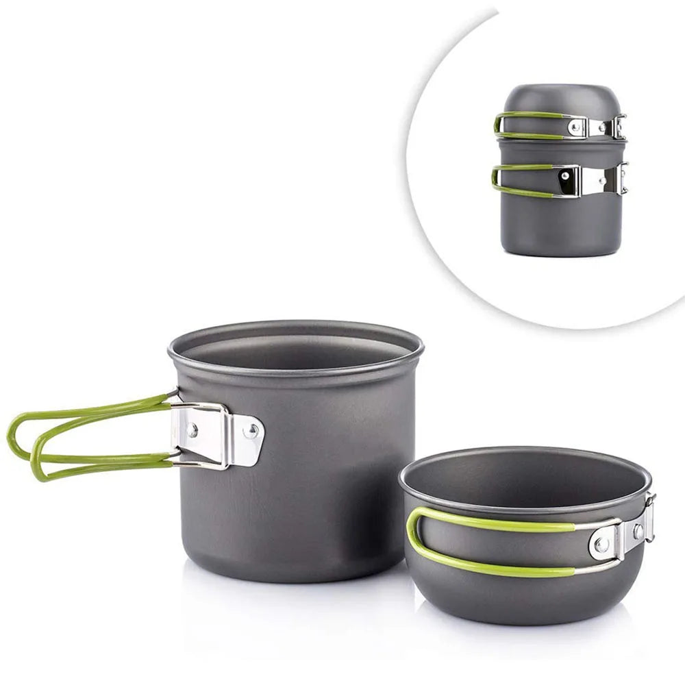 Woolpack Ultralight Camping Cookware Set – Portable Aluminum Pot Kit (0.8L)