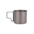 Woolpack 420 ml Titanium Camping Mug – Ultralight with Folding Handle