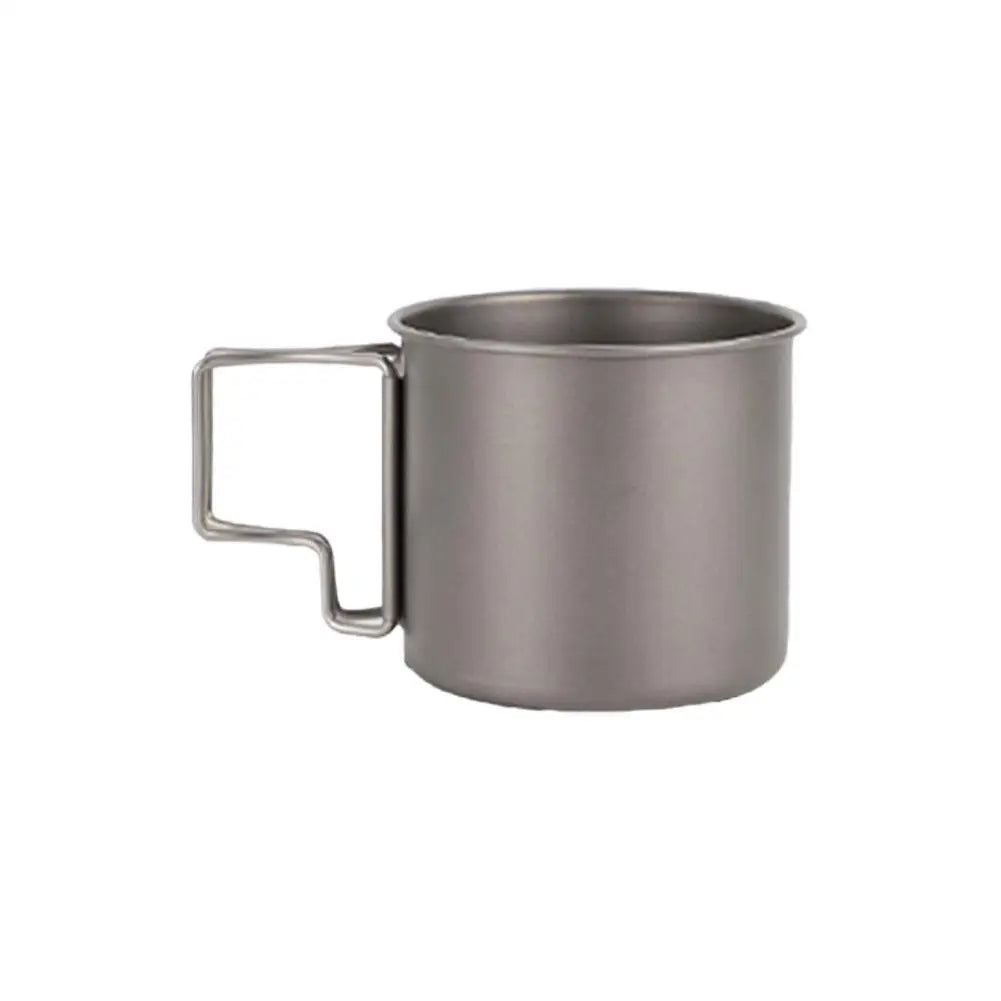 Woolpack 420 ml Titanium Camping Mug – Ultralight with Folding Handle
