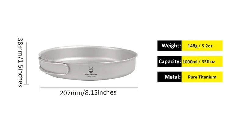 Woolpack Titanium Cookware Set – Pot & Pan Ultralight Bushcraft Cooking Kit