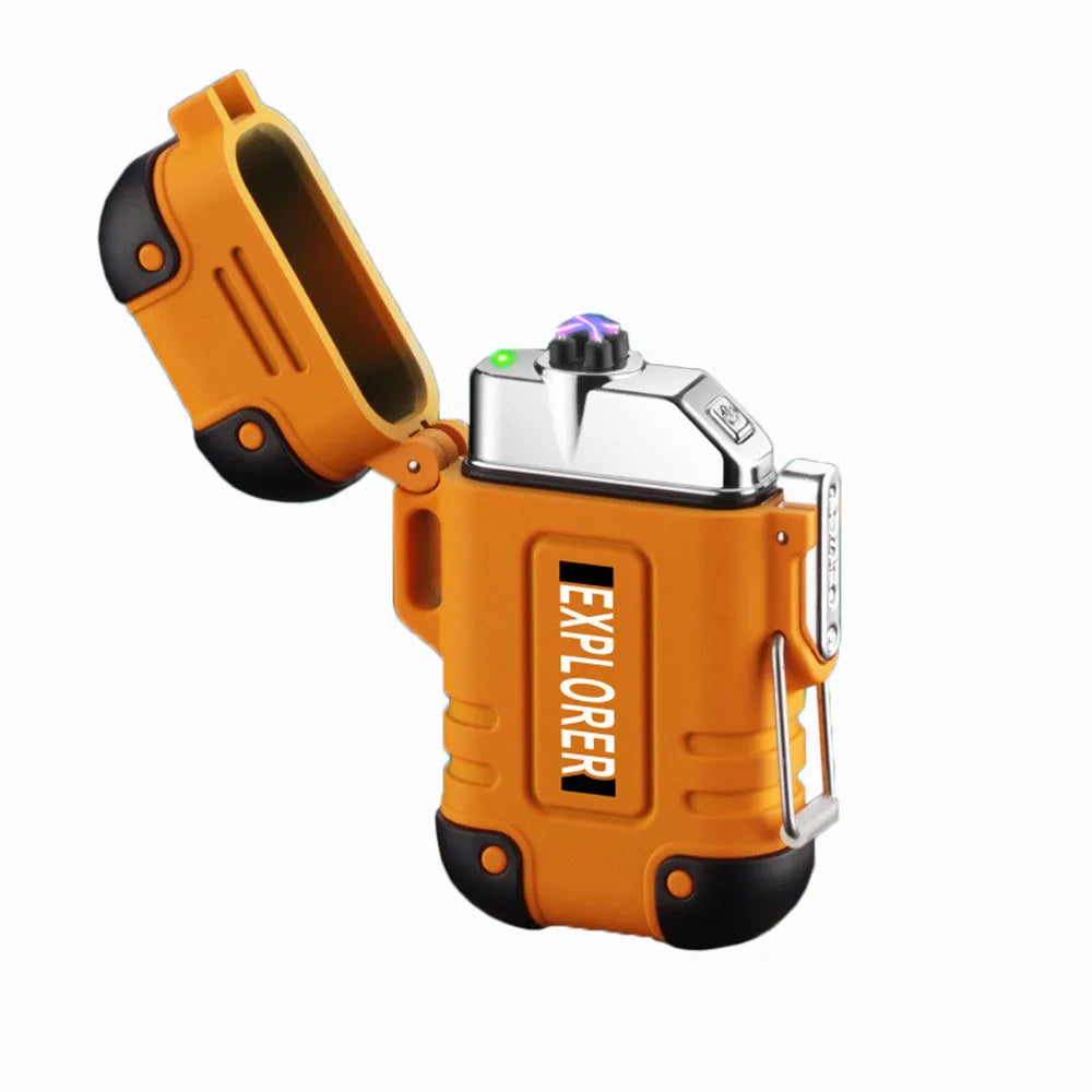 Woolpack Dual-Arc Electric Lighter – Waterproof, USB Rechargeable