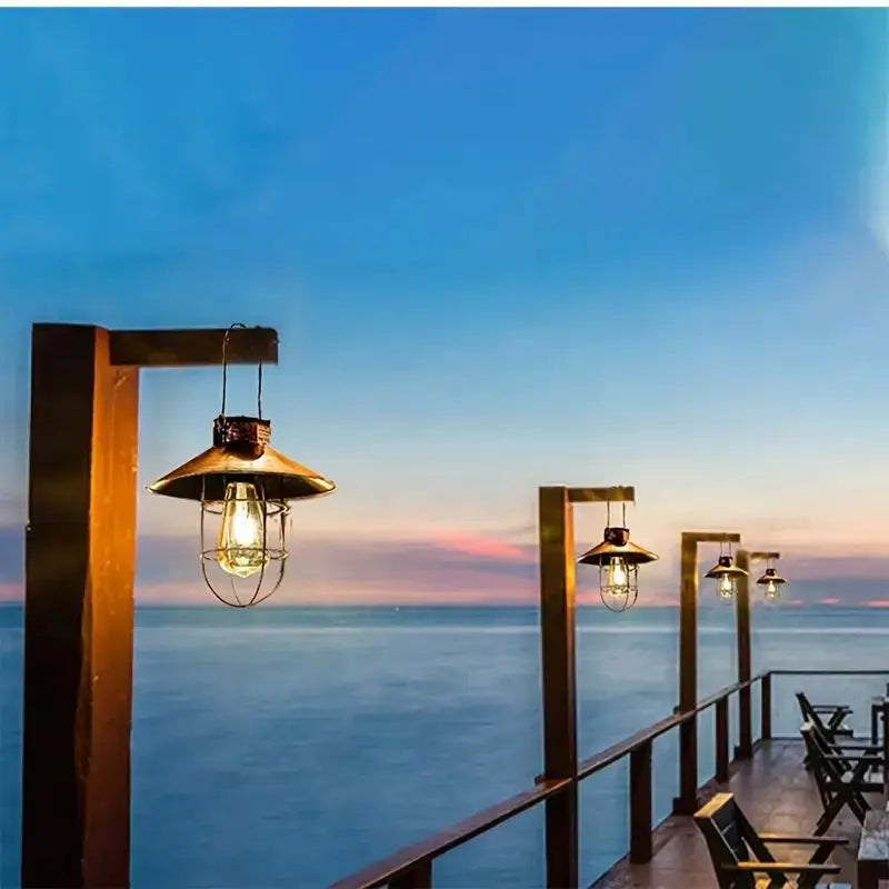 Woolpack Solar Lantern Lamp – Waterproof Vintage Hanging Light