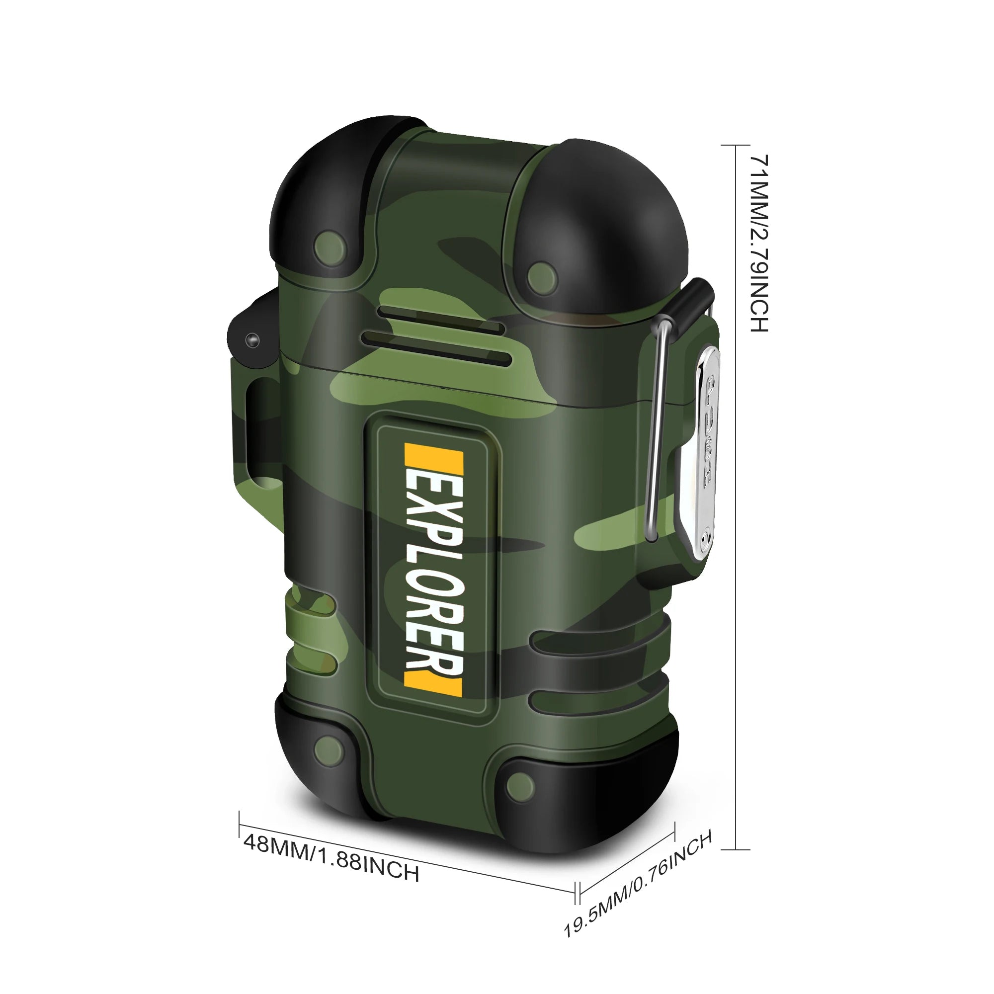 Woolpack Dual-Arc Electric Lighter – Waterproof, USB Rechargeable