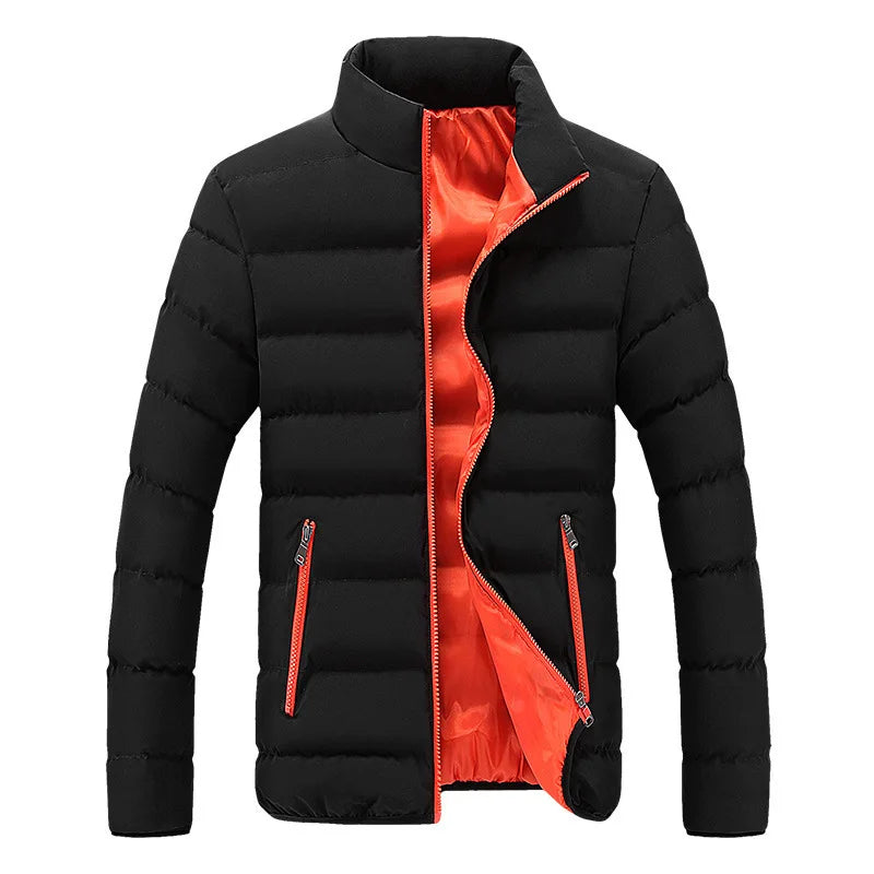 Woolpack Men’s Winter Padded Jacket – Warm Casual Stand-Collar Coat - Woolpack Hiking Gear