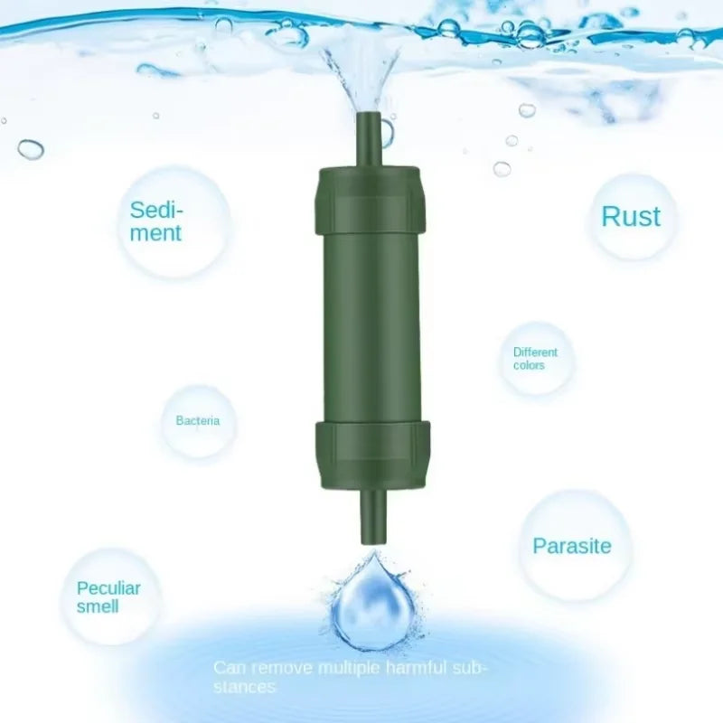 Woolpack Mini Water Filter Straw – Portable Survival & Hiking Purifier