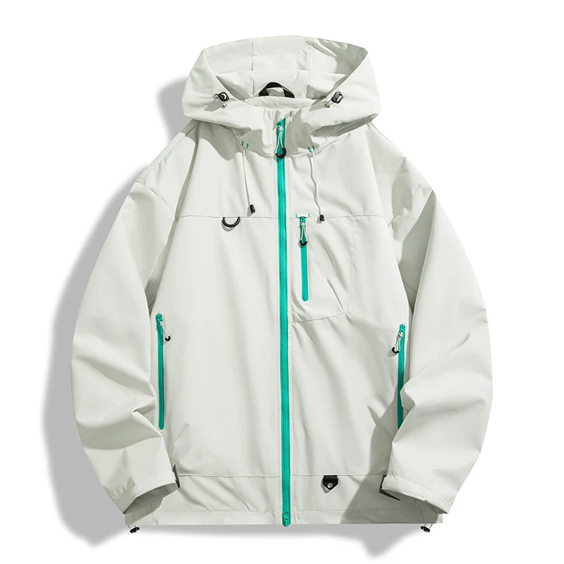 Woolpack ultralight waterproof windbreaker jacket with hood for hiking and outdoor use