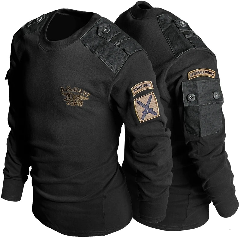 Woolpack Tactical Long-Sleeve T-Shirt – Cotton, Military Style