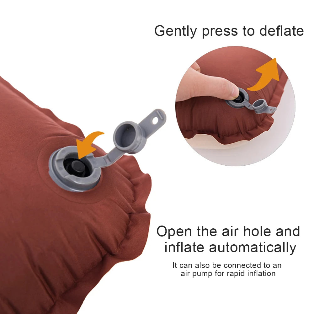 Woolpack Self-Inflating Camping Pillow – Ultralight 3D Sponge Comfort