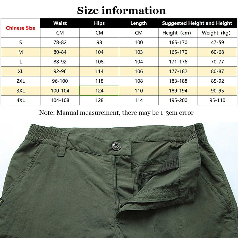 Woolpack Men’s Tactical Cargo Pants – Lightweight Waterproof Multi-Pocket