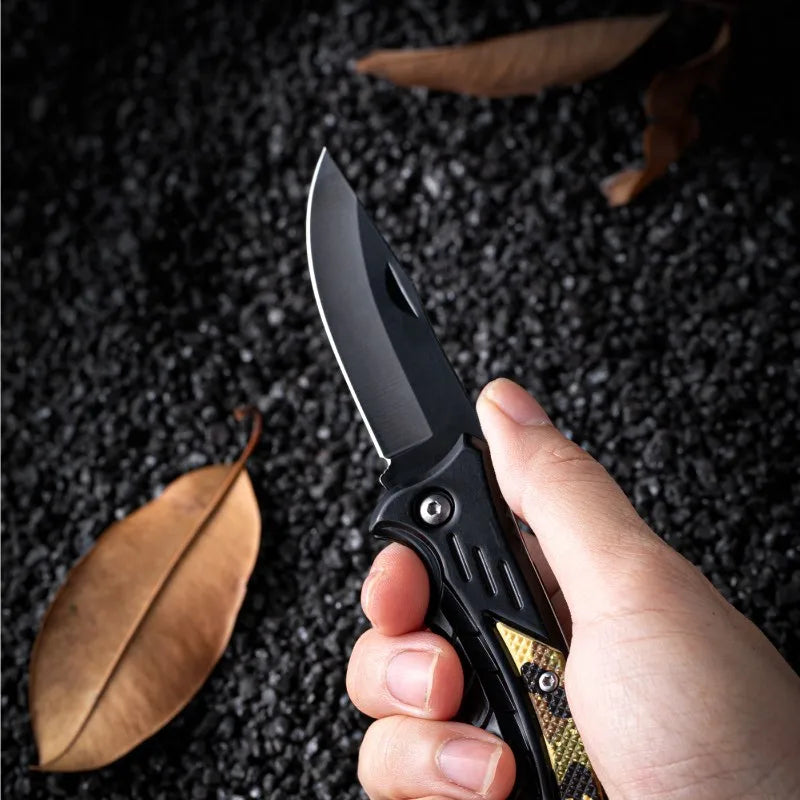 Woolpack Folding Outdoor Knife – Stainless Steel, Anti-Slip Handle