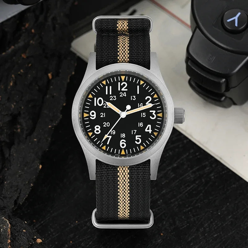 Militado ML05B Military Watch – 38mm, Domed Sapphire, C3 Lume, 10BAR