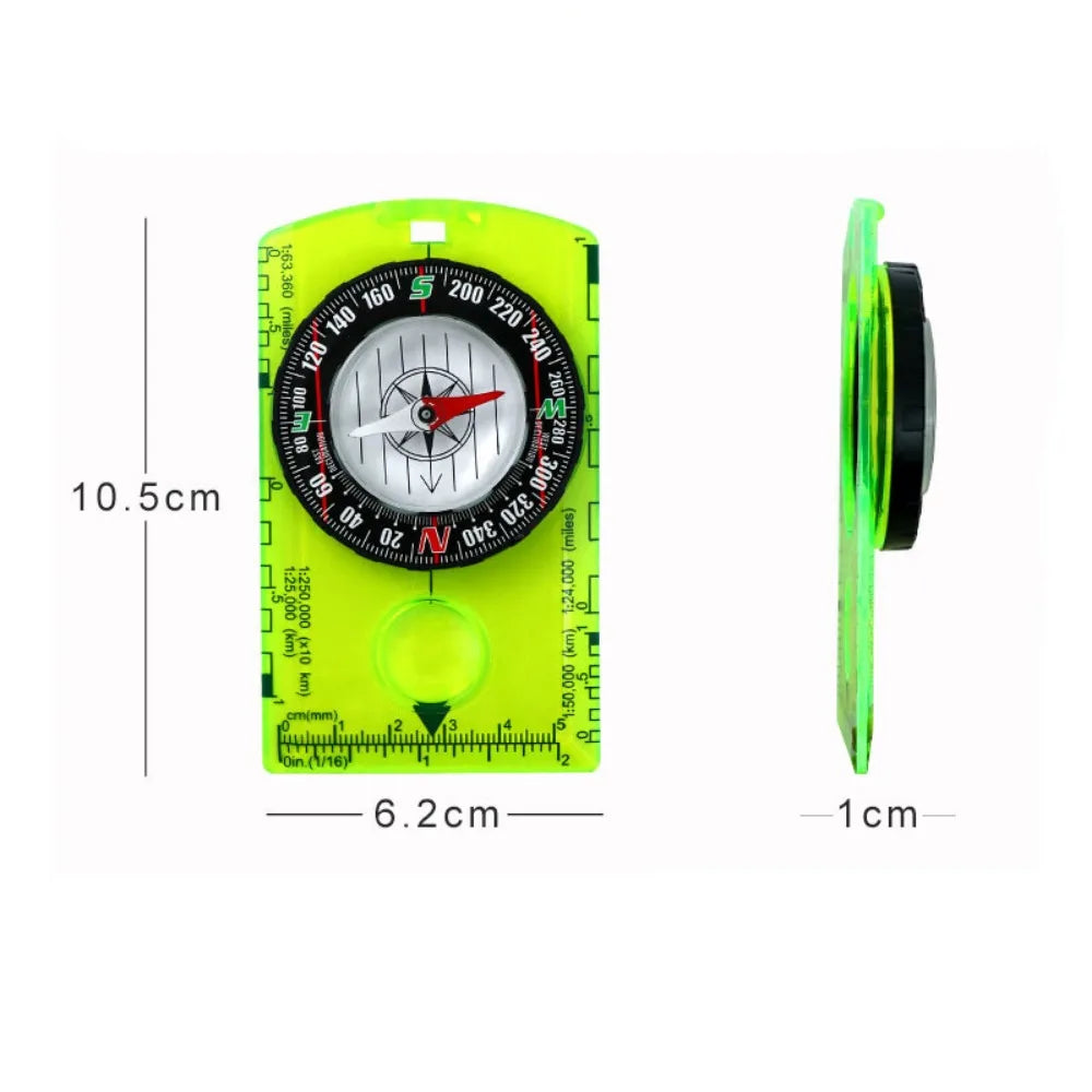 Woolpack Orienteering Baseplate Compass – Waterproof, Quick-Stabilizing Navigation Tool