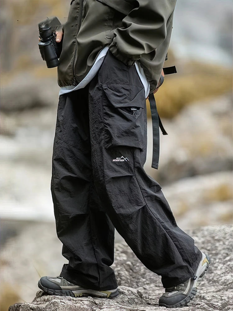Woolpack Baggy Hiking Cargo Pants – Waterproof Wide-Leg Outdoor Trousers