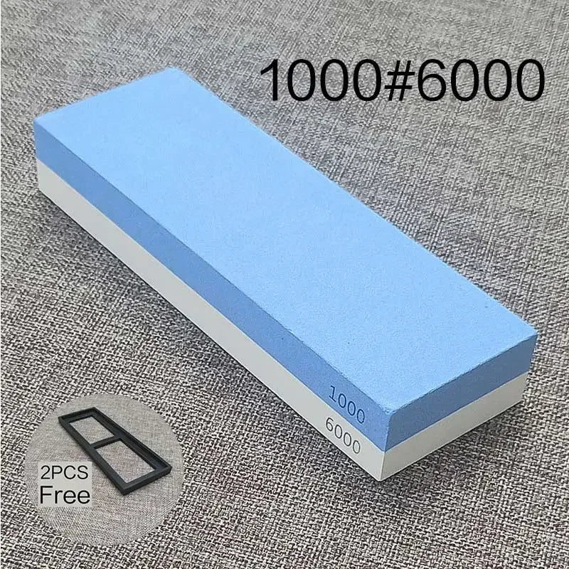 Woolpack Double-Sided Whetstone – Professional Knife Sharpening Stone (1000/3000/6000 Grit)
