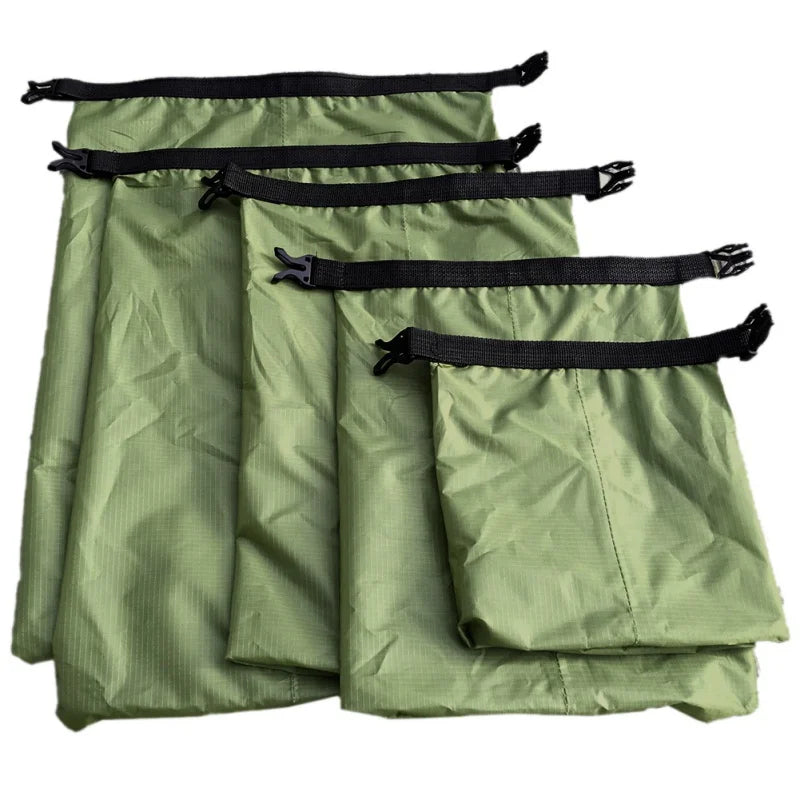 Woolpack 5-Pack Waterproof Dry Bags – Ultralight Outdoor Storage Set (1.5L–6L)