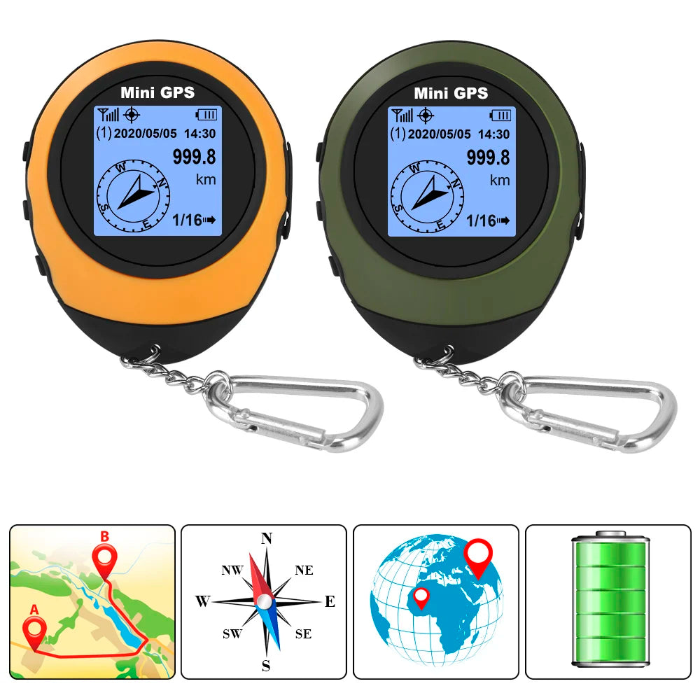 Mini GPS Navigator – Satellite Compass, Altitude & Tracking