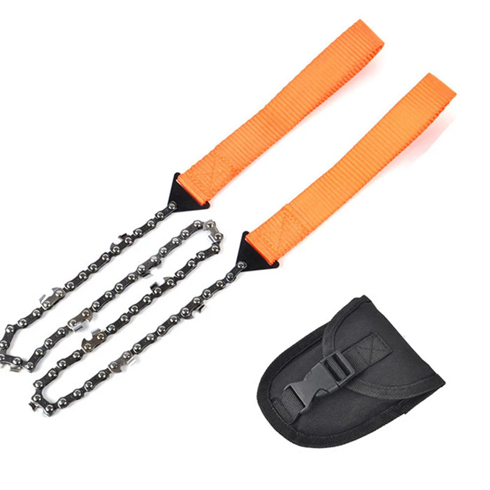 Woolpack 24" Pocket Chain Rope Saw – Portable Hand Saw for Camping & Survival