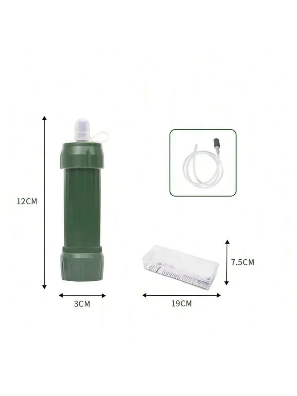 Woolpack Mini Water Filter Straw – Portable Survival & Hiking Purifier