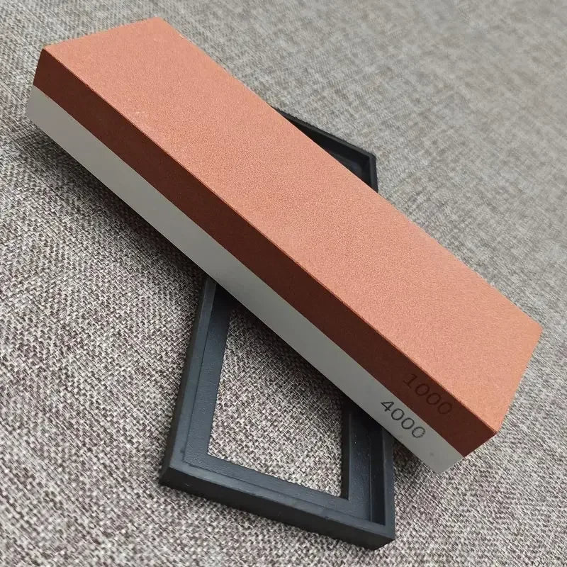 Woolpack Double-Sided Whetstone – Professional Knife Sharpening Stone (1000/3000/6000 Grit)