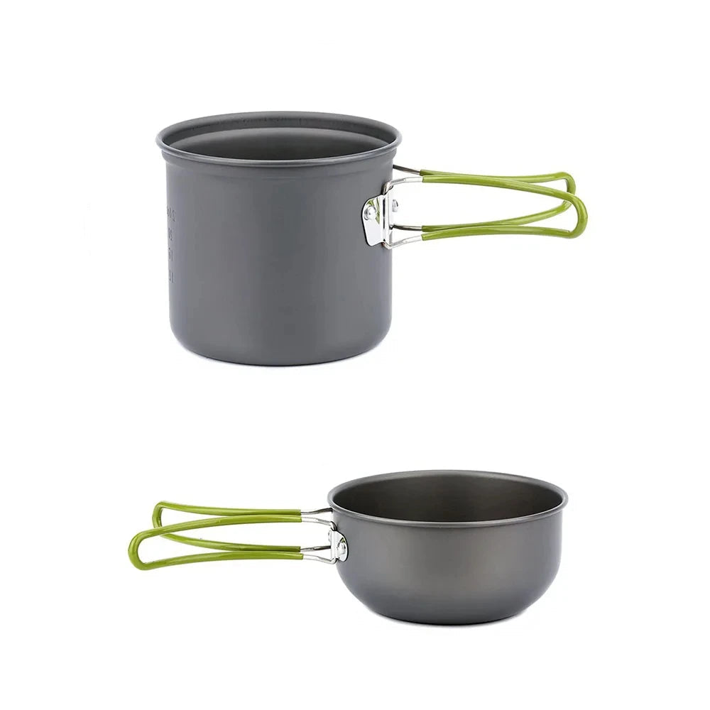 Woolpack Ultralight Camping Cookware Set – Portable Aluminum Pot Kit (0.8L) - Woolpack Hiking Gear