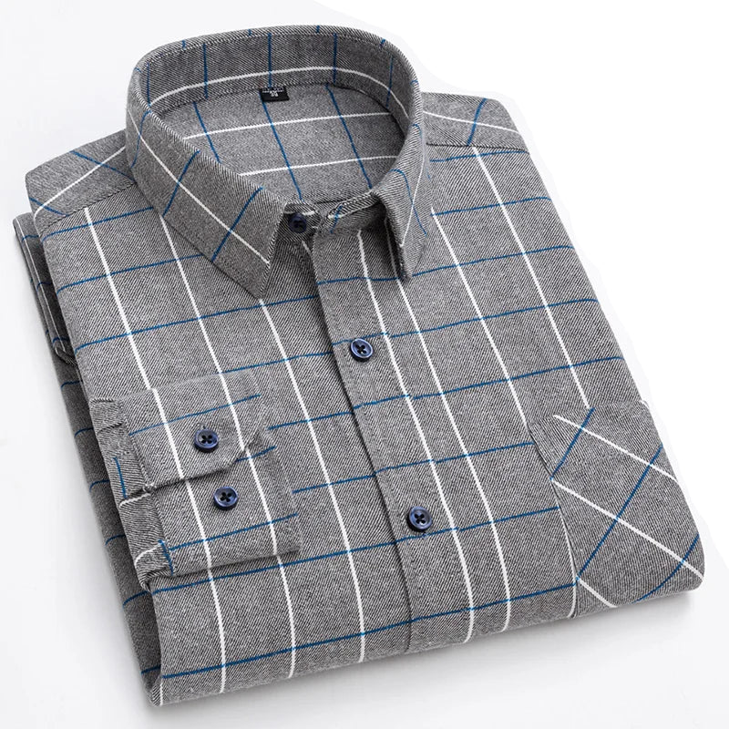 Woolpack plaid flannel shirt for outdoor and casual use