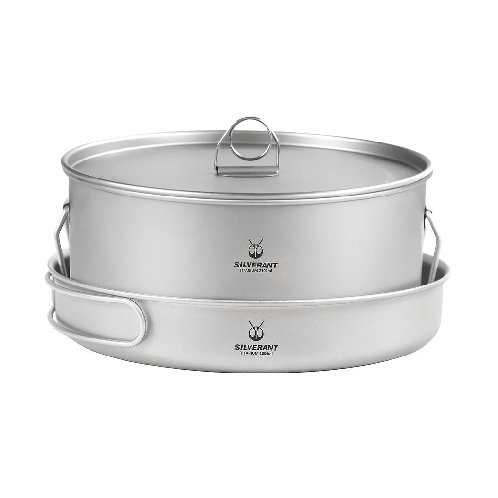 Woolpack Titanium Cookware Set – Pot & Pan Ultralight Bushcraft Cooking Kit