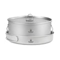 Woolpack Titanium Cookware Set – Pot & Pan Ultralight Bushcraft Cooking Kit
