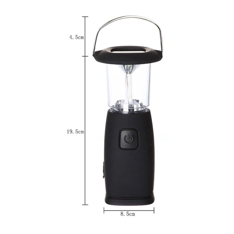 Woolpack Solar Camping Lantern – Rechargeable Hand-Crank LED Tent Light