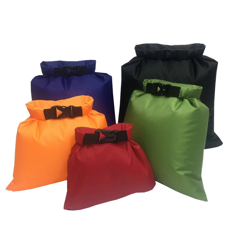 Woolpack 5-Pack Waterproof Dry Bags – Ultralight Outdoor Storage Set (1.5L–6L)