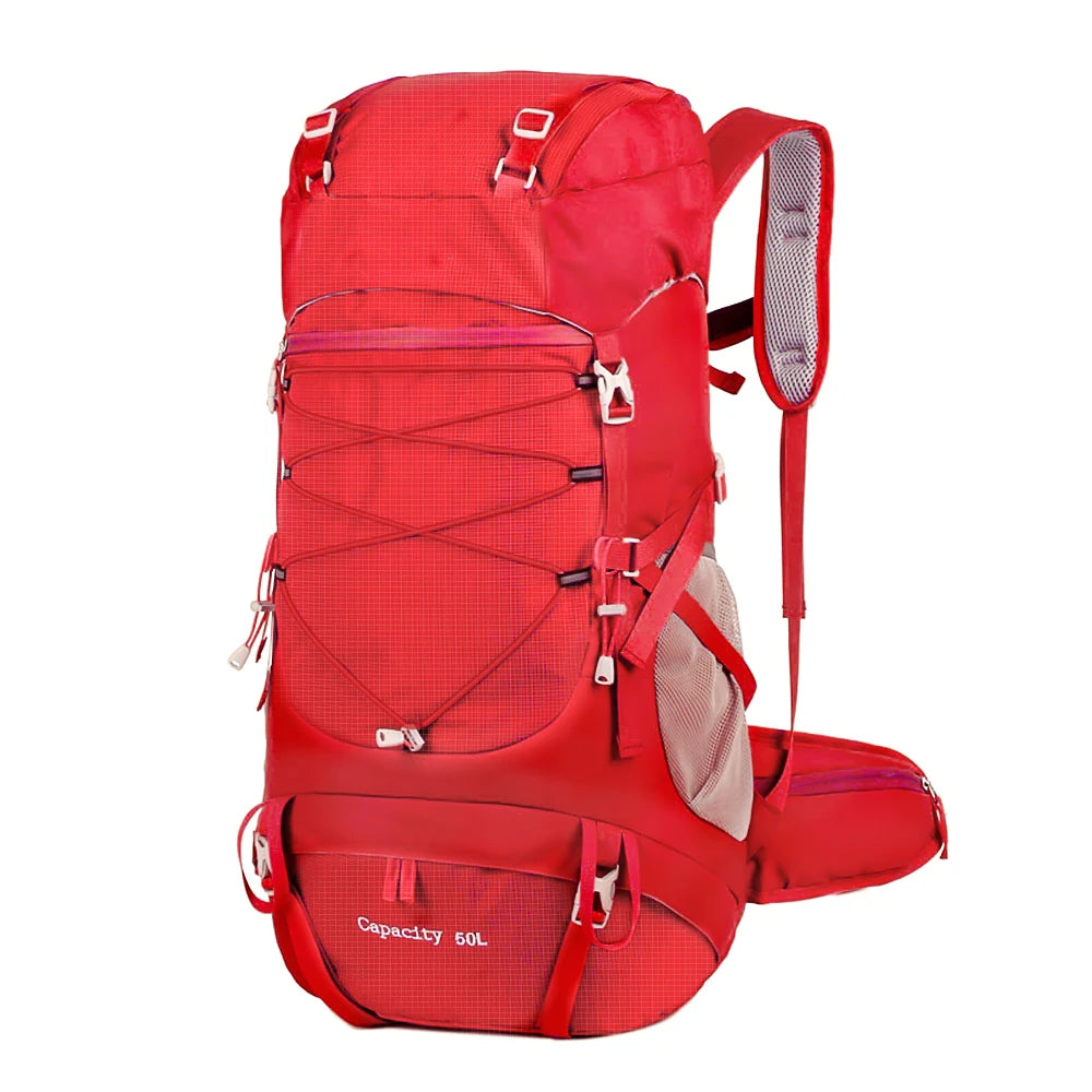 Woolpack trekking backpack multiple storage compartments detail