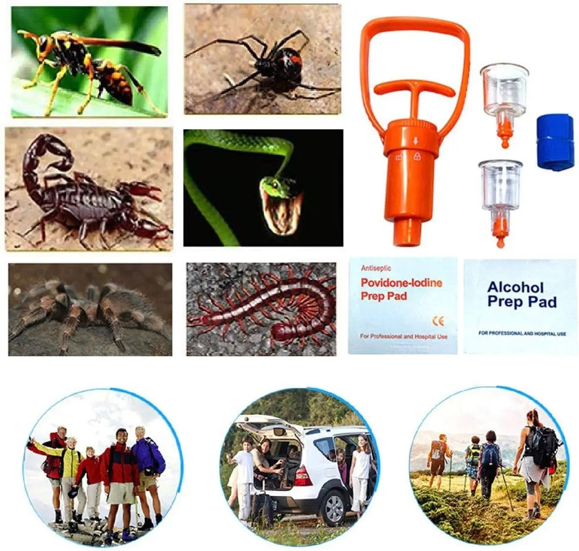 Woolpack Venom Extractor Kit – Snake Bite & Sting First Aid Pump