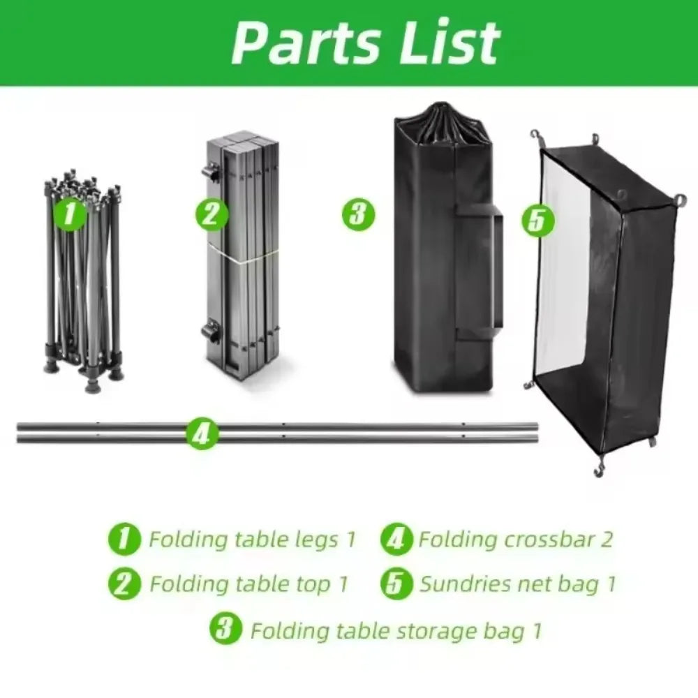 Woolpack Folding Camping Table – Lightweight Portable