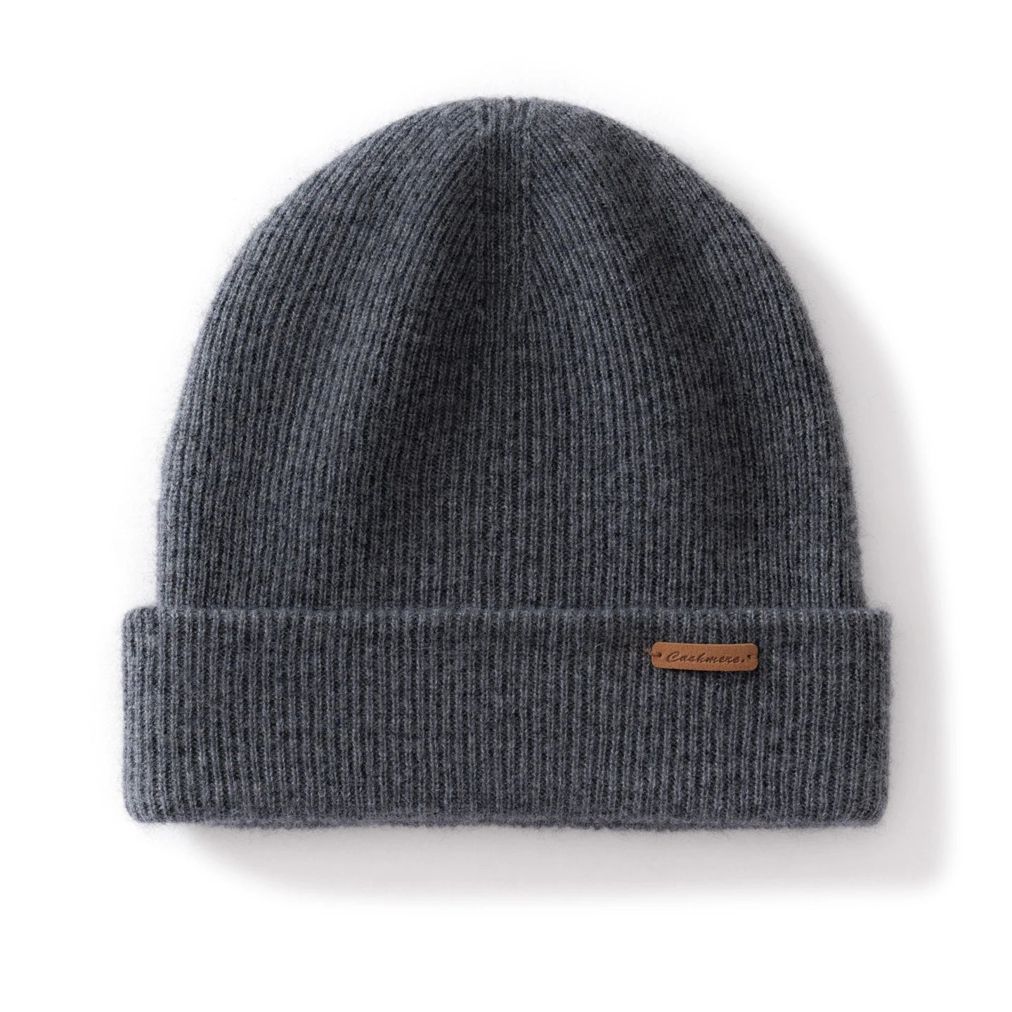 Woolpack cashmere beanie for men and women in solid knit design