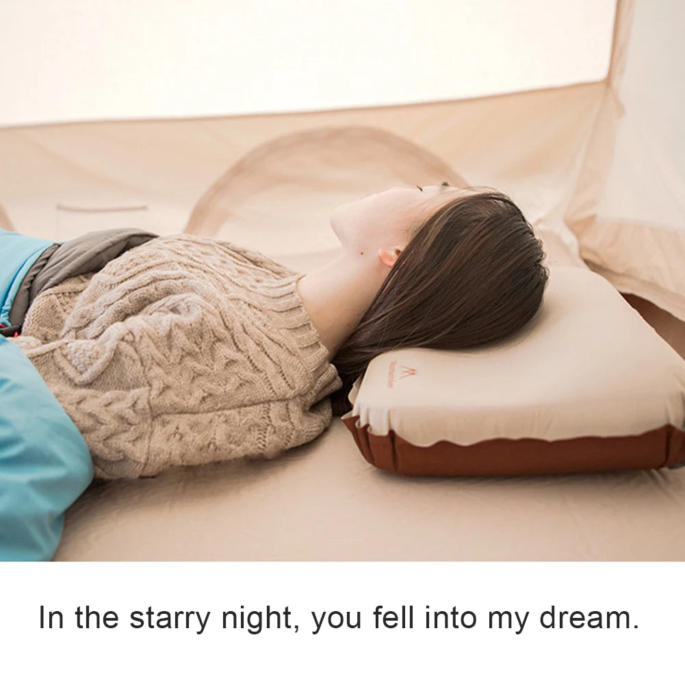 Woolpack Self-Inflating Camping Pillow – Ultralight 3D Sponge Comfort