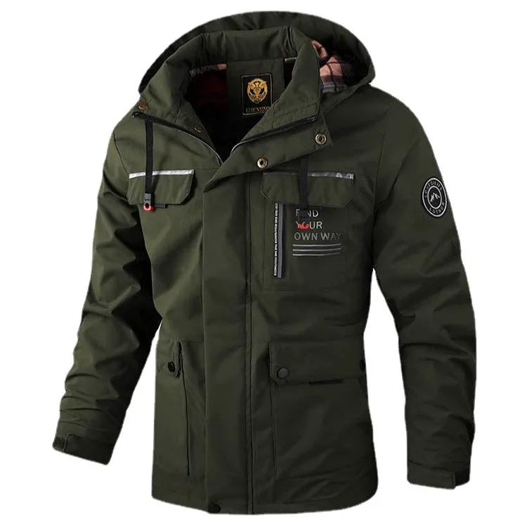 Woolpack Waterproof Soft Shell Hooded Jacket – Fleece-Lined Winter Coat