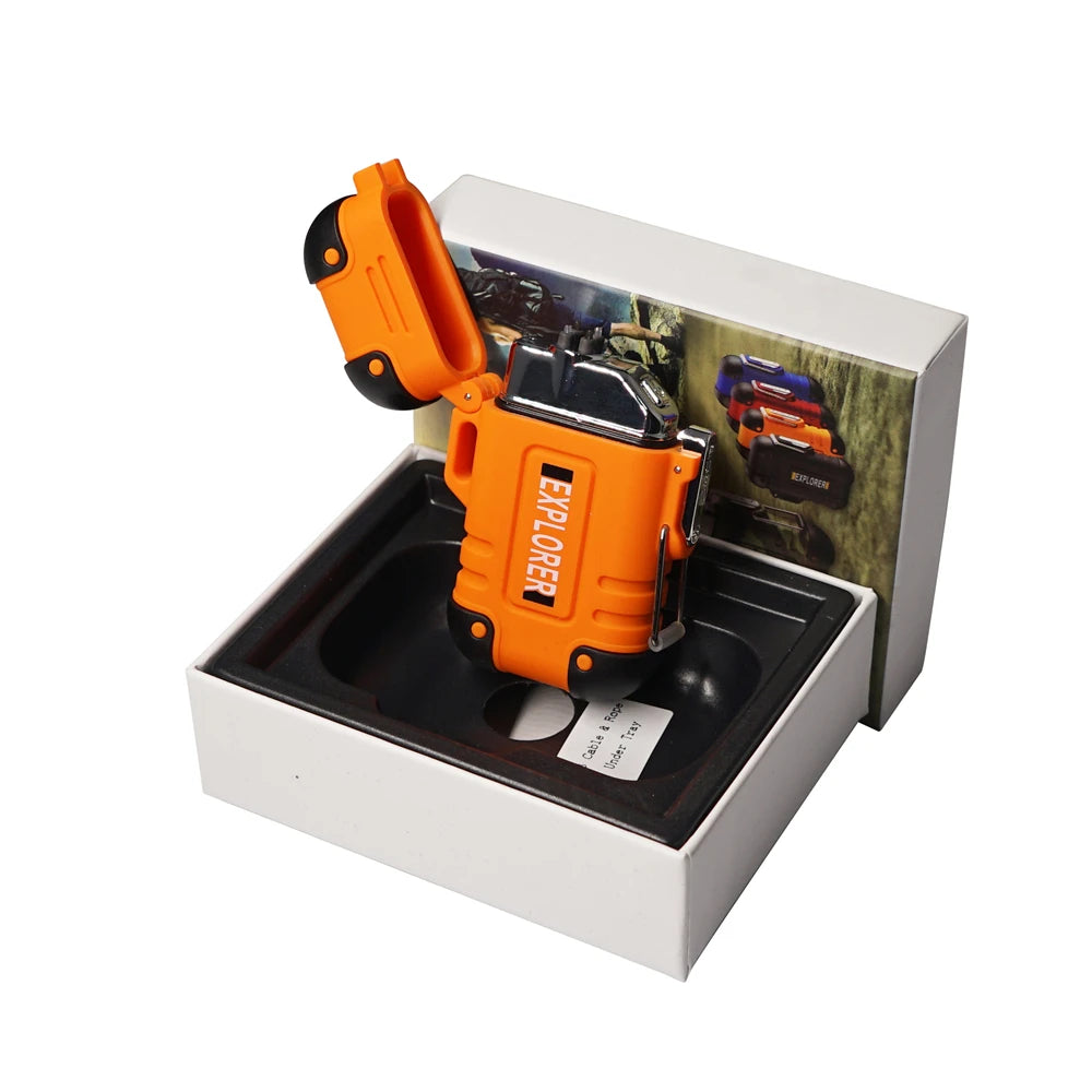 Woolpack Dual-Arc Electric Lighter – Waterproof, USB Rechargeable - Woolpack Hiking Gear