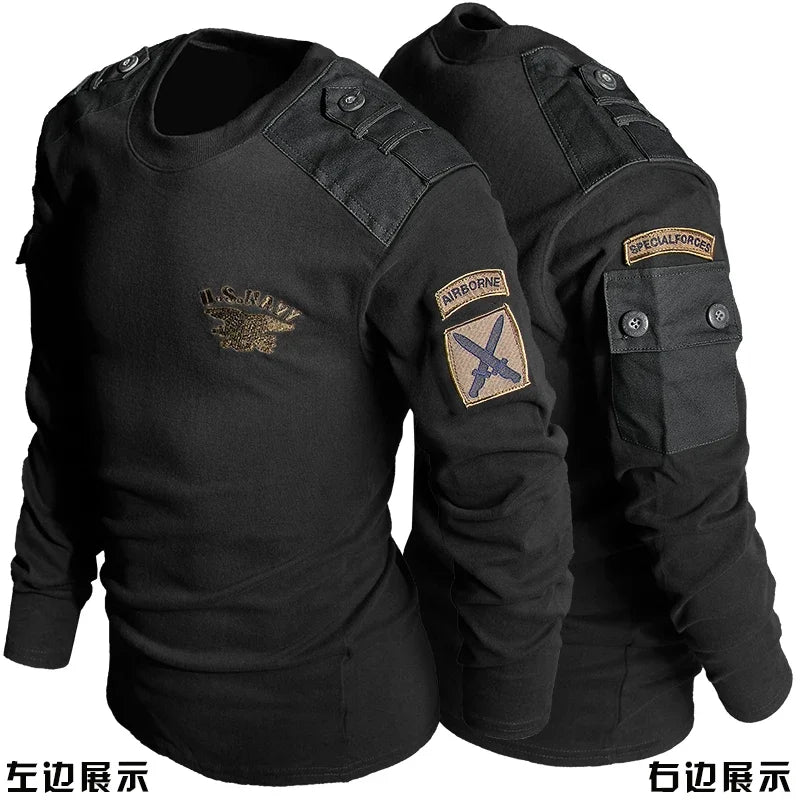 Woolpack Tactical Long-Sleeve T-Shirt – Cotton, Military Style