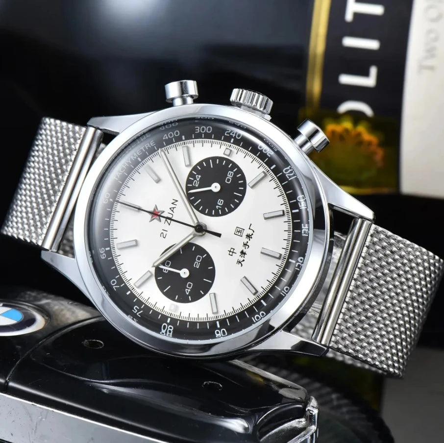 The 1963 Pilot Chronograph – 42mm Retro Quartz Watch