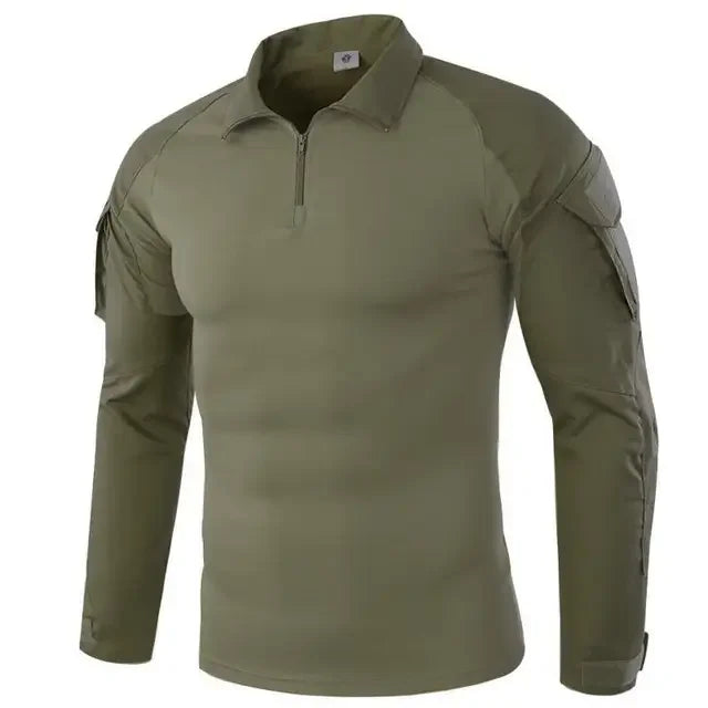 Woolpack Tactical Long-Sleeve Shirt – Military Style, Moisture-Wicking