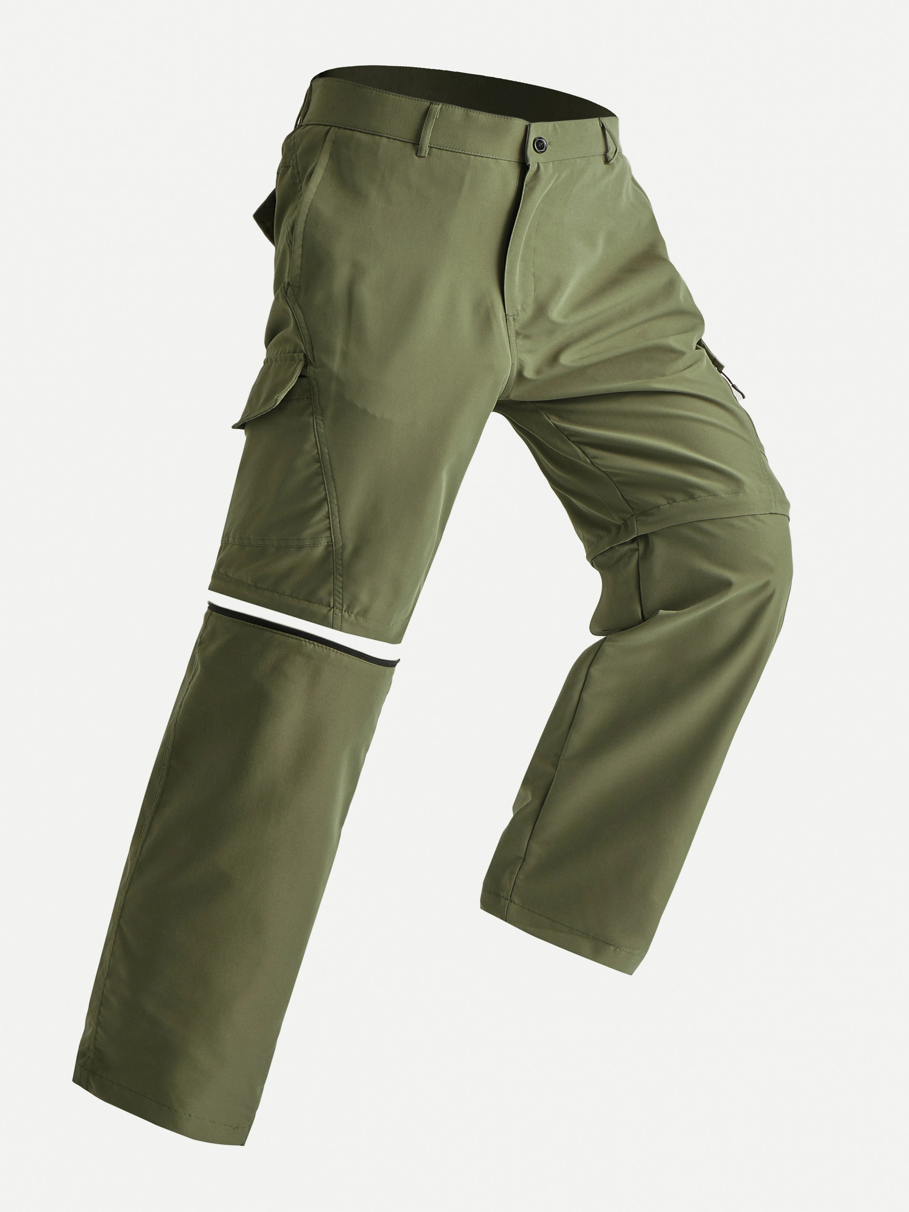 Woolpack Men’s Convertible Hiking Pants – Zip-Off Cargo Trousers
