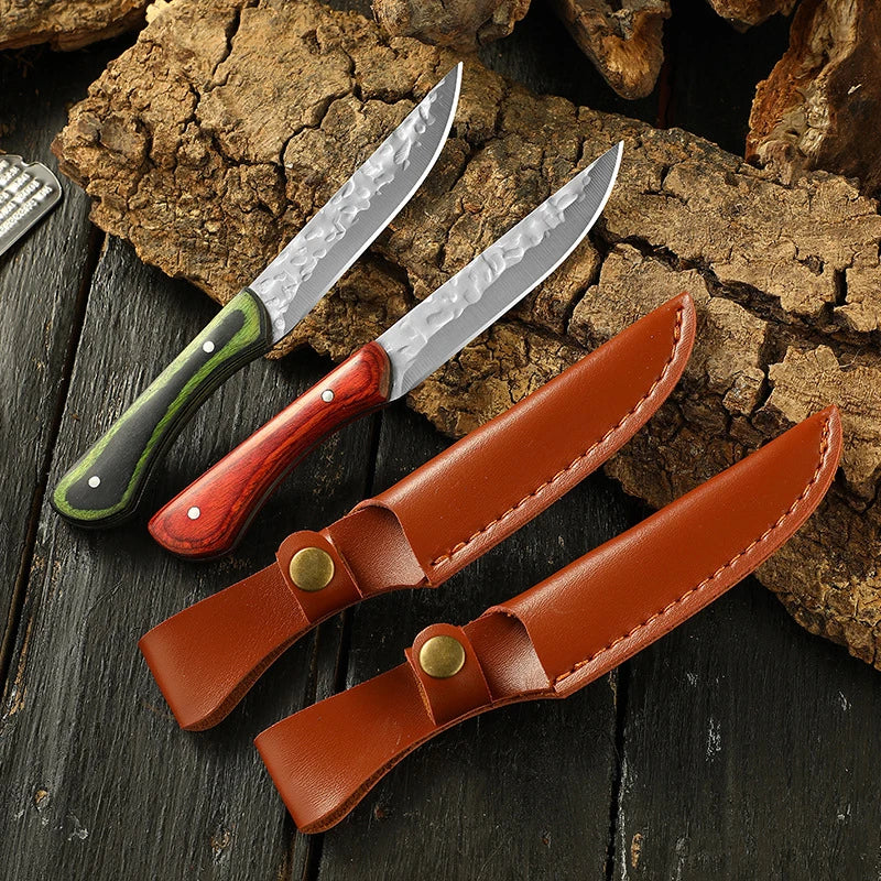 Woolpack Compact Outdoor Cleaver – Wooden Handle, Stainless Steel Blade