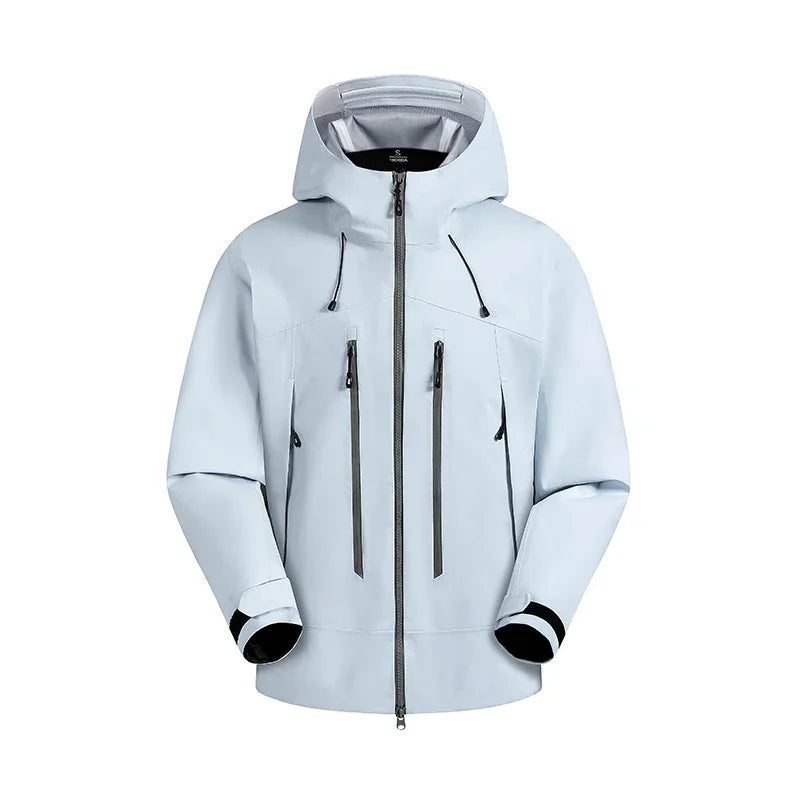 Woolpack waterproof outdoor jacket with windproof breathable design for hiking and trekking