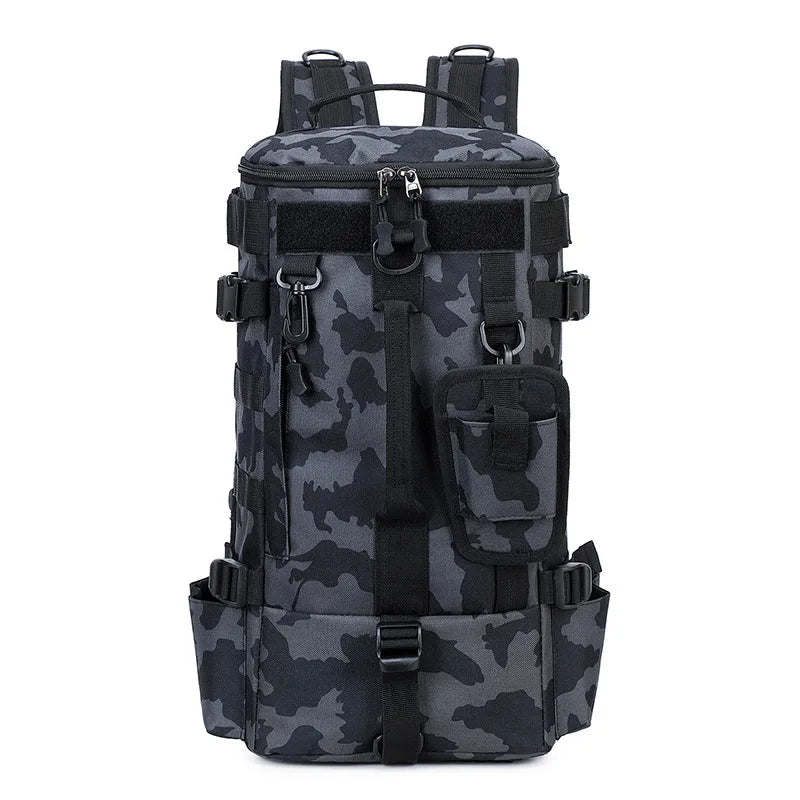 Woolpack Tactical Fishing Backpack – Waterproof Molle Gear Bag with Rod Holders