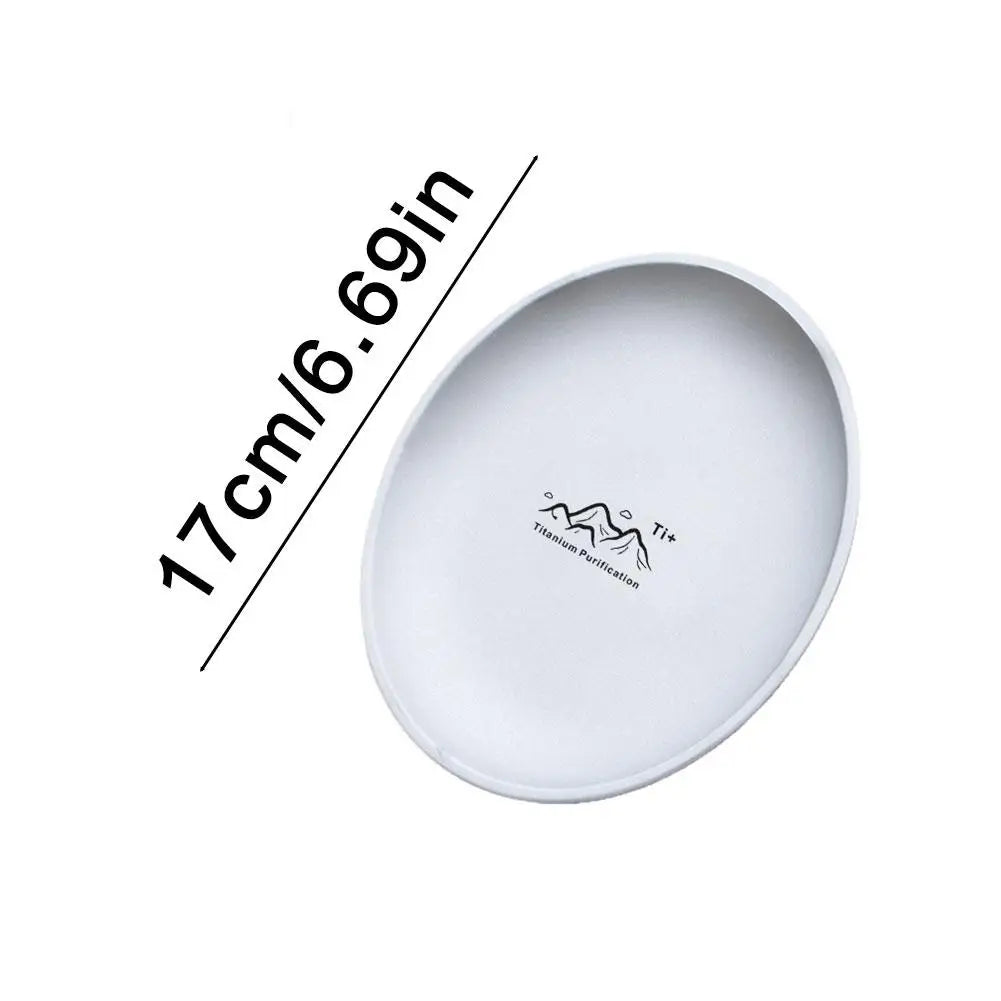Woolpack Titanium-Purified Camping Plate – Lightweight Stainless Steel Outdoor Dinnerware